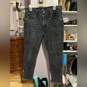 GRLFRND Dark Gray Straight Jeans